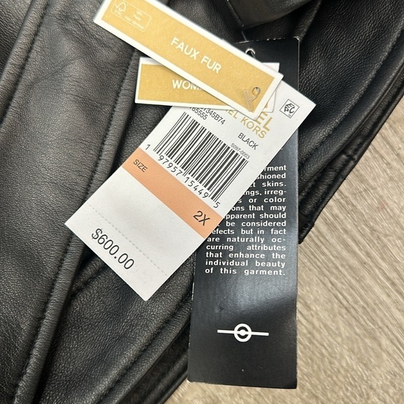 Michael Kors
Women's Faux-Fur-Trim Leather Moto Coat - Picture 5 of 8